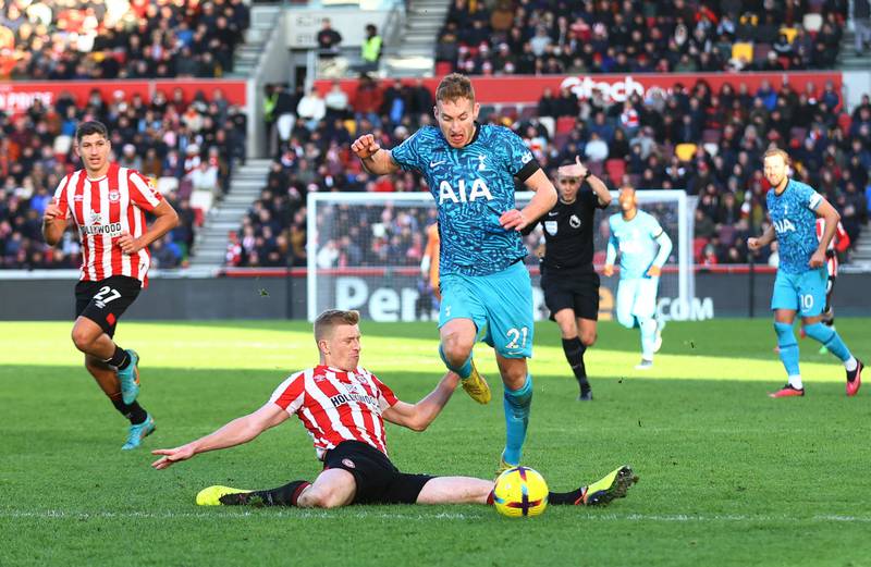 Ben Mee – 5. The veteran defender saw Kulusevski’s shot deflect off him, allowing Hojberg to score. He made up for it with some good moments as he cut out a number of chances. Reuters
