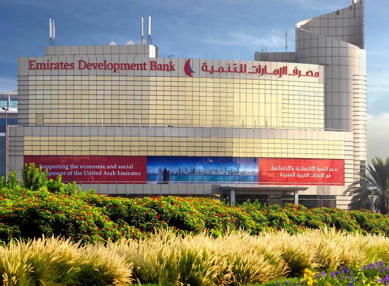 Emirates Development Bank's Dubai branch. The government-owned bank offers competitive interest rates to businesses that are majority-owned by the UAE nationals. Courtesy EDB