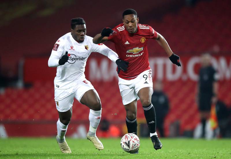 Anthony Martial, 6 - On for Greenwood after 68 minutes. Lively. Blocked a 93rd minute free kick as Watford threatened until the last against a substandard United. PA