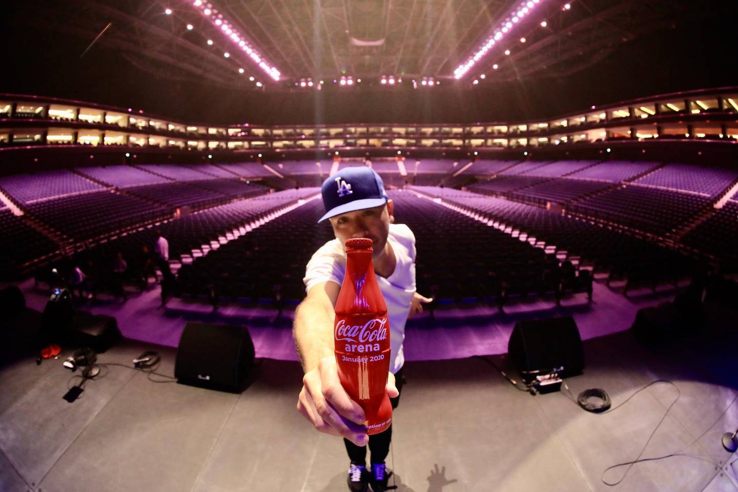 Jo Koy before his show at the Coca-Cola Arena. Courtesy Coca-Cola Arena