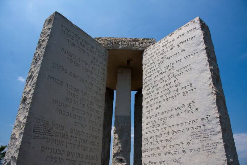 The Guidestones, one of Elberton, Georgia's main attractions, has been destroyed. Photo: Kevin Troutman