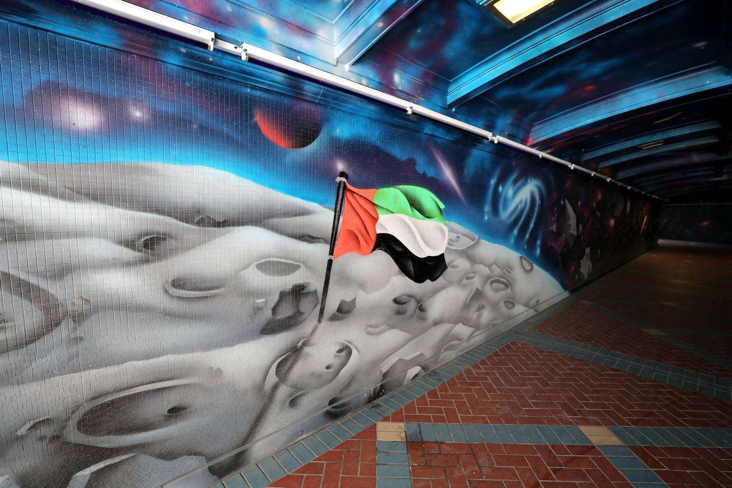Abu Dhabi, United Arab Emirates - Reporter: N/A: Photo project. Street art and graffiti from around the UAE. Monday, January 27th, 2020. Corniche, Abu Dhabi. Chris Whiteoak / The National