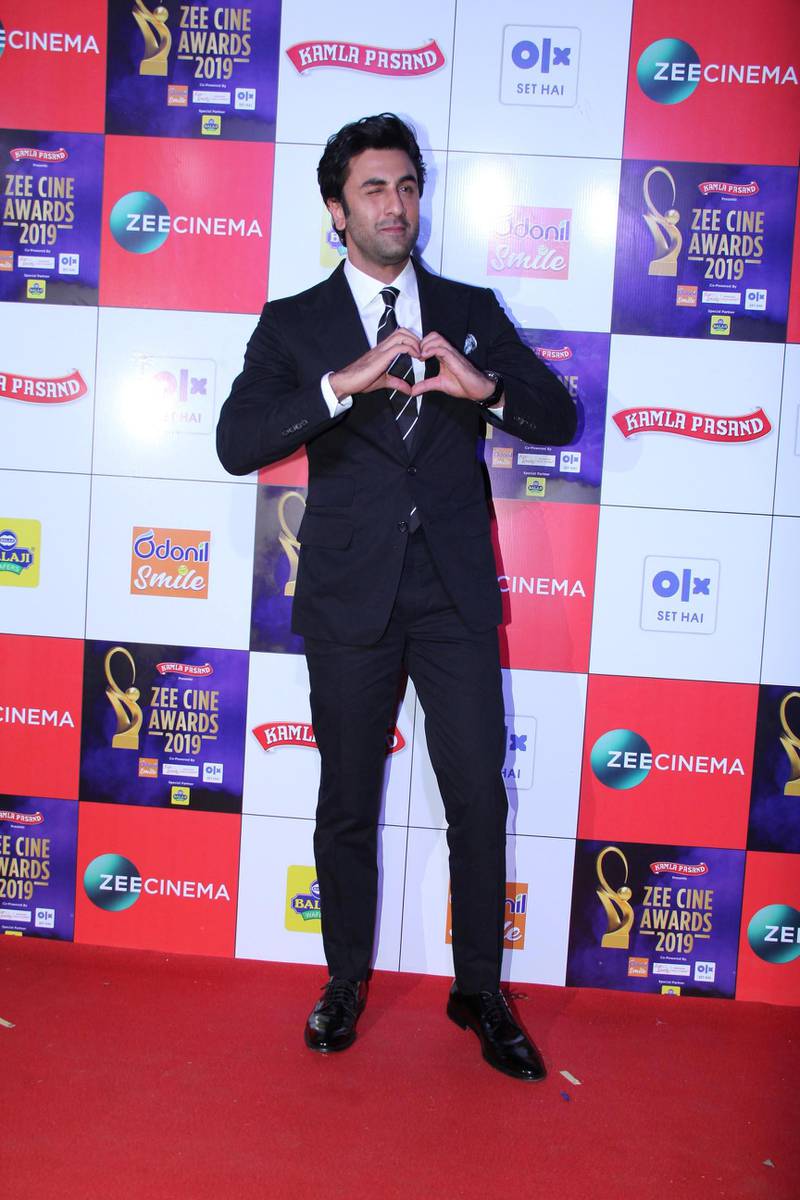 Ranbir Kapoor at the red carpet of Zee Cine Awards 2019. Courtesy Zee Cine Awards