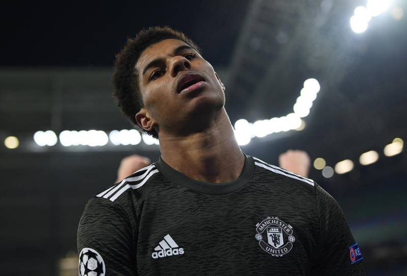 Marcus Rashford, 5: United’s six-goal top scorer in Champions League and he had five shots against the Germans for a team who had 39 crosses and nine shots on target to RB’s 15 crosses and four shots. The stats can mislead – United allowed RB to go three in front. Rashford shouldn’t be playing Europa League football, but that’s United’s level right now. Reuters