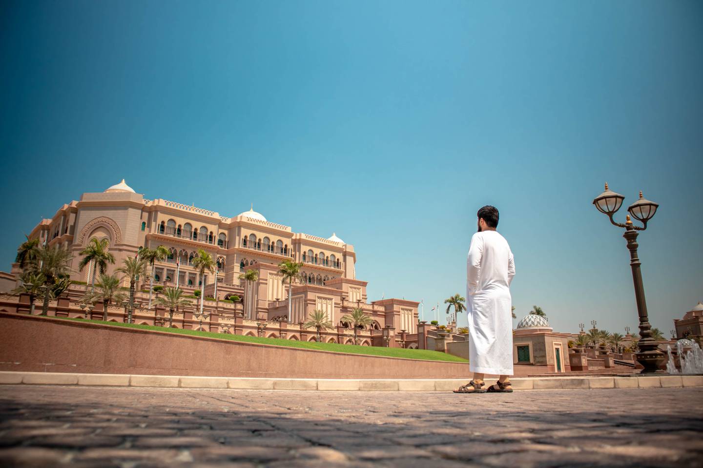 Emirates Palace in Abu Dhabi is open for staycations this holy month. Photo:  Artur Aldyrkhanov / Unsplash