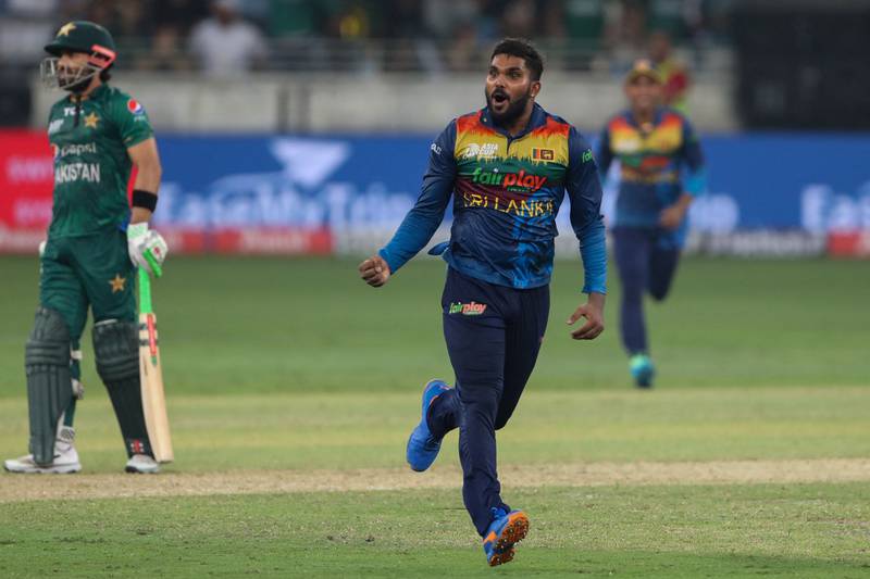 7. Wanindu Hasaranga (Sri Lanka) The player of the tournament applied the coup de grace in the final, with three wickets in an over to start the party. AFP