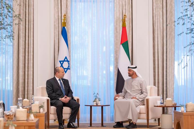 In 2021, the UAE hosted its first-ever official visit by an Israeli prime minister. EPA / Handout
