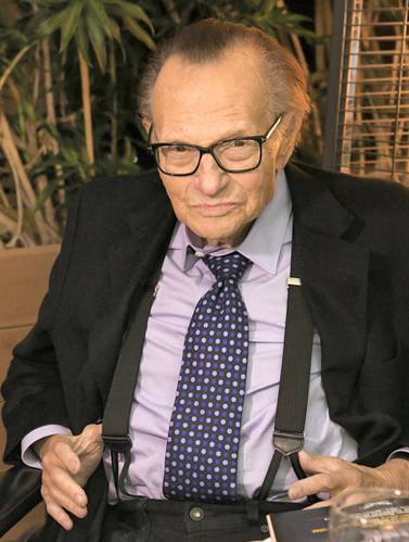 Larry King poses for portrait as the Friars Club and Crescent Hotel honour him for his 86th birthday at Crescent Hotel on November 25, 2019 in Beverly Hills, California. Getty Images / AFP