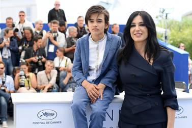 Actor Zain Alrafeea (L) and director Nadine Labaki at Cannes Film Festival last year. 