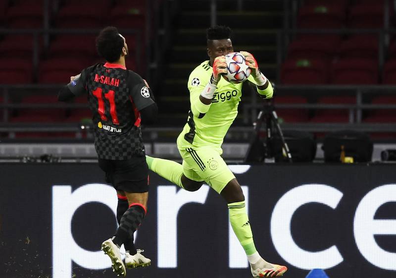 AJAX RATINGS: Andre Onana - 5: Had two lucky escapes in the second half, once when he failed to claim a corner against Fabinho and again when charging upfield to contest a ball with Jota. No chance with the goal. AP