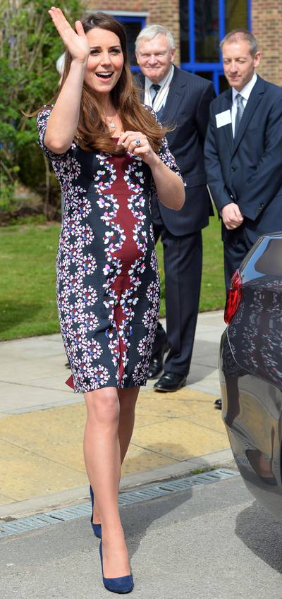 MANCHESTER, UNITED KINGDOM - APRIL 23:  Catherine, Duchess of Cambridge (R), arrives to visit The Willows Primary School, Wythenshawe to launch a new school counseling program on April 23, 2013 in Manchester, England. The Duchess of Cambridge met staff and volunteers, teachers and parents at the school as she launched the program which is a partnership between the Royal Foundation, Comic Relief, Place2Be and Action on Addiction.  (Photo by Paul Ellis - WPA Pool/Getty Images)