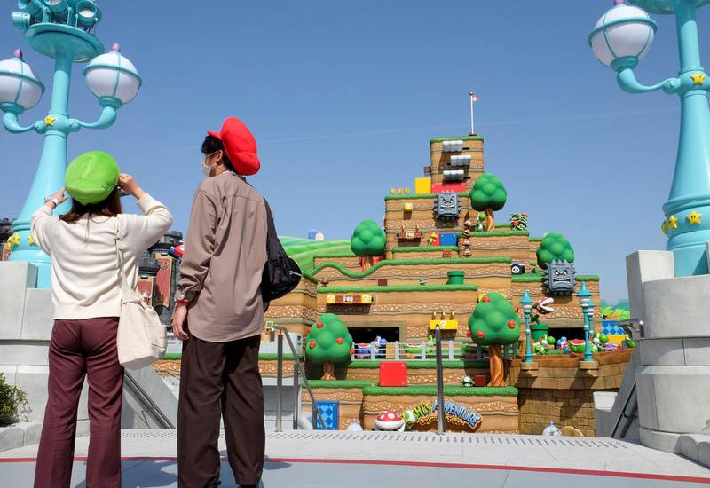 Yoshi's Adventure attraction inside Super Nintendo World. Reuters