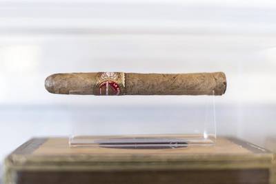 Churchill’s La Corona Cigar at St Regis’s Sir Winston Churchill suite. Reem Mohammed / The National