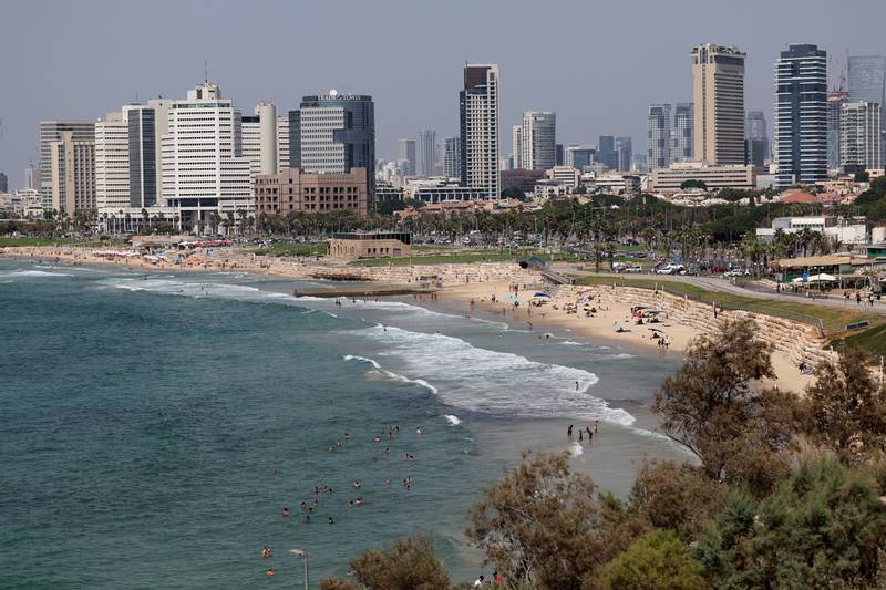 Tel Aviv, in Israel, was ranked second in the Mena region on Kearney’s Global Cities Index. AFP