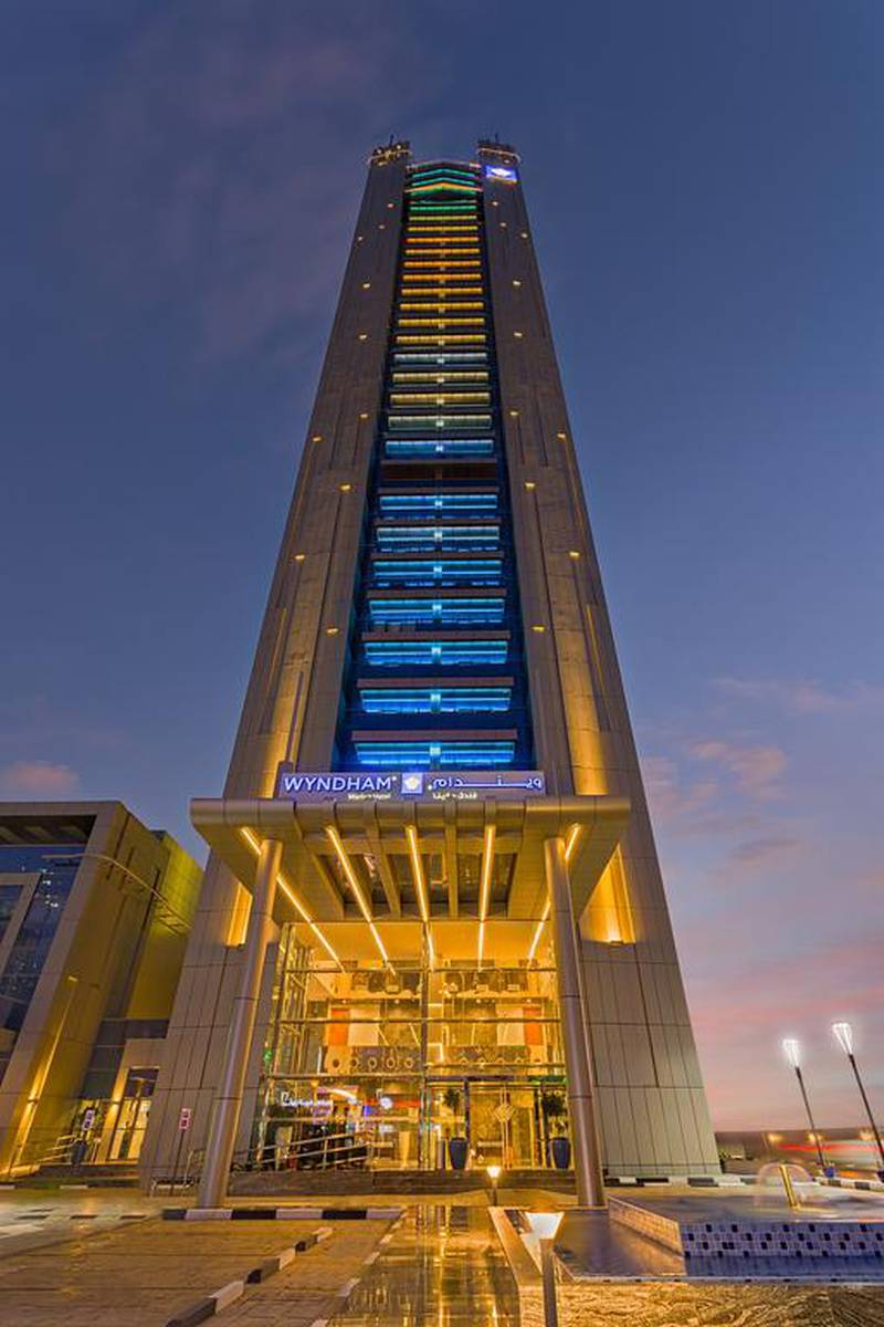 The exterior of the Wyndham Dubai Marina. Dubai hotels saw a surge in occupancy rates during June, STR data shows. Courtesy: Wyndham Dubai Marina