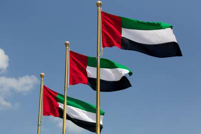ABU DHABI, UNITED ARAB EMIRATES - November 06, 2013: An United Arab Emirates flag is raised during the Flag Day ceremony at the Crown Prince Court of Abu Dhabi, commemorating the accession of HH Sheikh Khalifa bin Zayed Al Nahyan President of the UAE and Ruler of Abu Dhabi (NOT SHOWN). 
( Sharina Lootah / Crown Prince Court - Abu Dhabi )
---
Ø£Ø¨Ù?Ø¸Ø¨Ù?Ø? Ø§Ù?Ø¥Ù?Ø§Ø±Ø§Øª Ø§Ù?Ø¹Ø±Ø¨Ù?Ø© Ø§Ù?Ù?ØªØ­Ø¯Ø© - Ù Ù¦ Ù?Ù?ÙÙ?Ø¨Ø± Ù¢Ù Ù¡Ù£ :  Ø³Ø¹Ø§Ø¯Ø© Ø¬Ø¨Ø± Ø§Ù?Ø³Ù?Ù?Ø¯Ù? Ù?Ø¯Ù?Ø± Ø¹Ø§Ù? Ø¯Ù?Ù?Ø§Ù? Ù?Ù?Ù? Ø¹Ù?Ø¯ Ø£Ø¨Ù?Ø¸Ø¨Ù?Ø? Ù?Ø±ÙØ¹ Ø¹Ù?Ù? Ø¯Ù?Ù?Ø© Ø§Ù?Ø¥Ù?Ø§Ø±Ø§Øª Ø§Ù?Ø¹Ø±Ø¨Ù?Ø© Ø§Ù?Ù?ØªØ­Ø¯Ø©Ø? Ø§Ø­ØªÙØ§Ù?Ø§Ù? Ø¨Ù?Ù?Ù? Ø§Ù?Ø¹Ù?Ù?Ø? Ø¨Ø§Ù?ØªØ²Ø§Ù?Ù? Ù?Ø¹ Ø°Ù?Ø±Ù? ØªÙ?Ù?Ù? ØµØ§Ø­Ø¨ Ø§Ù?Ø³Ù?Ù? Ø§Ù?Ø´Ù?Ø® Ø®Ù?Ù?ÙØ© Ø¨Ù? Ø²Ø§Ù?Ø¯ Ø¢Ù? Ù?Ù?Ù?Ø§Ù?Ø? Ø±Ø¦Ù?Ø³ Ø¯Ù?Ù?Ø© Ø§Ù?Ø¥Ù?Ø§Ø±Ø§Øª Ø§Ù?Ø¹Ø±Ø¨Ù?Ø© Ø§Ù?Ù?ØªØ­Ø¯Ø© Ø­Ø§Ù?Ù? Ø¥Ù?Ø§Ø±Ø© Ø£Ø¨Ù?Ø¸Ø¨Ù?. 
(Ø´Ø±Ù?Ù?Ù? Ù?Ù?ØªØ§Ù?/ Ø¯Ù?Ù?Ø§Ù? Ù?Ù?Ù? Ø§Ù?Ø¹Ù?Ø¯ - Ø£Ø¨Ù?Ø¸Ø¨Ù?) *** Local Caption ***  20131106SL_C3_8523.JPG