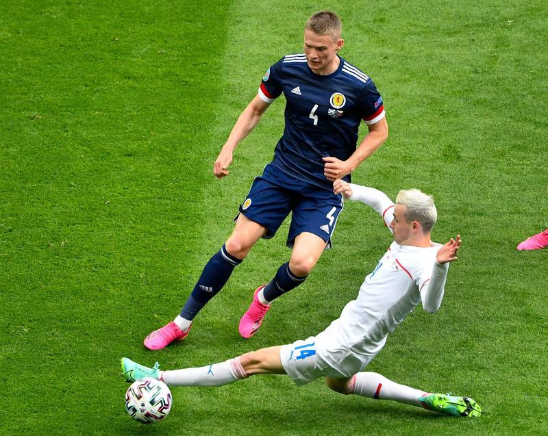 Scott McTominay 7 - Broke up play in midfield and was strong in the tackle to get Scotland moving the ball up the field. Solid. AP