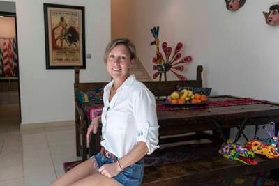 Kristen Bocanegra owns a property in The Sustainable City in Dubai. All photos: Antonie Robertson / The National