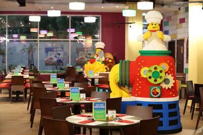 The restaurant is filled with fun touches, such as Lego models and placemats children can colour in.