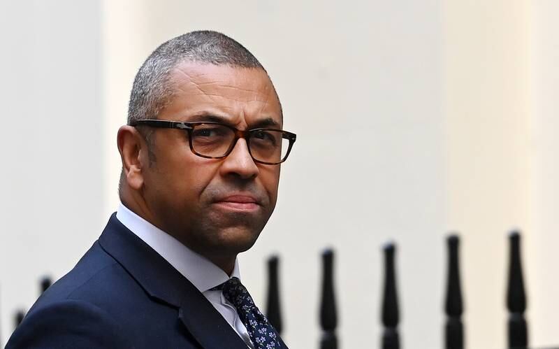 British Secretary of State for Foreign Affairs James Cleverly arrives for a cabinet meeting at 10 Downing street in London, Britain, 26 October 2022.  EPA