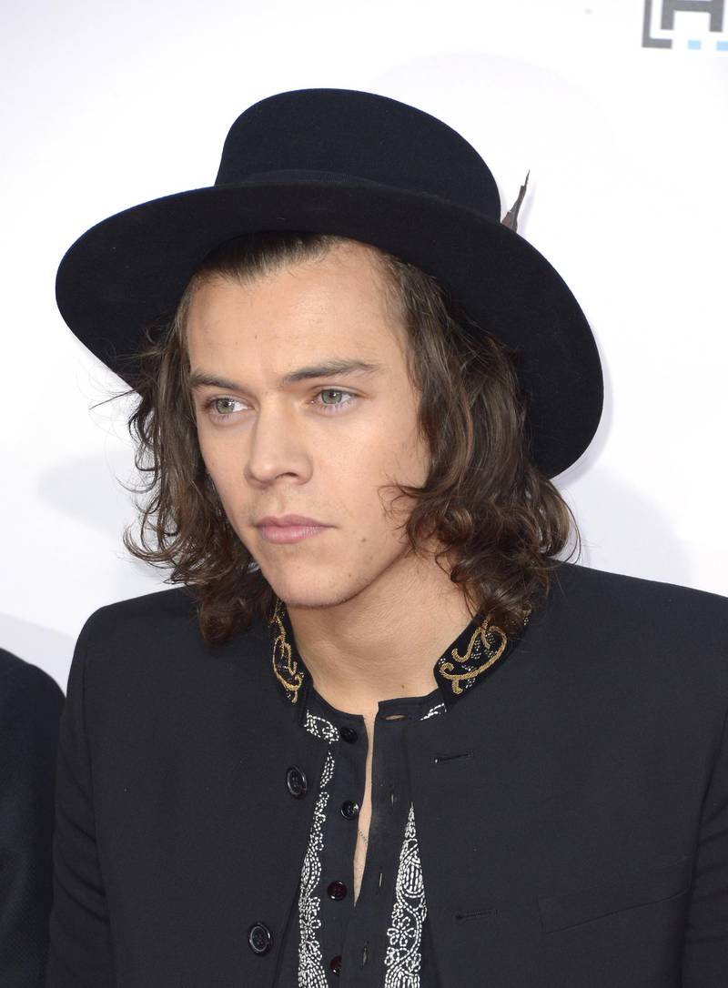 epa04501763 Singer Harry Styles of One Direction arrives for the 2014 American Music Awards at the Nokia Theatre in Los Angeles, California, USA, 23 November 2014.  EPA/PAUL BUCK