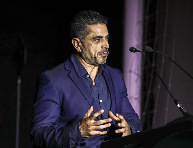 Maaz Sheikh, chief executive of Starzplay, speaking during The Italian Dream launch event. Victor Besa / The National
