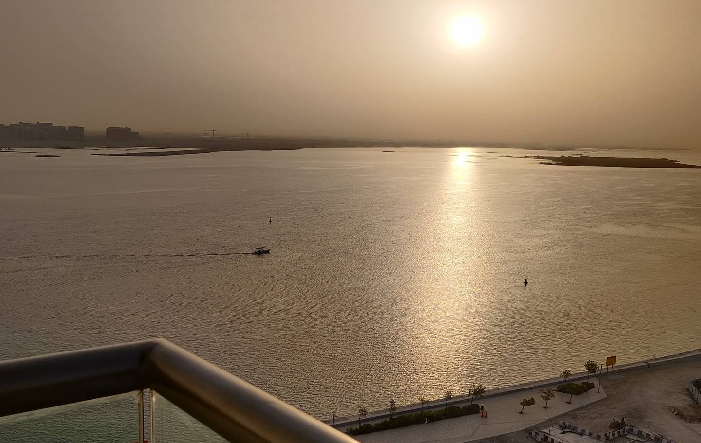 A beautiful sunrise in Abu Dhabi. Zoya Thomas / The National