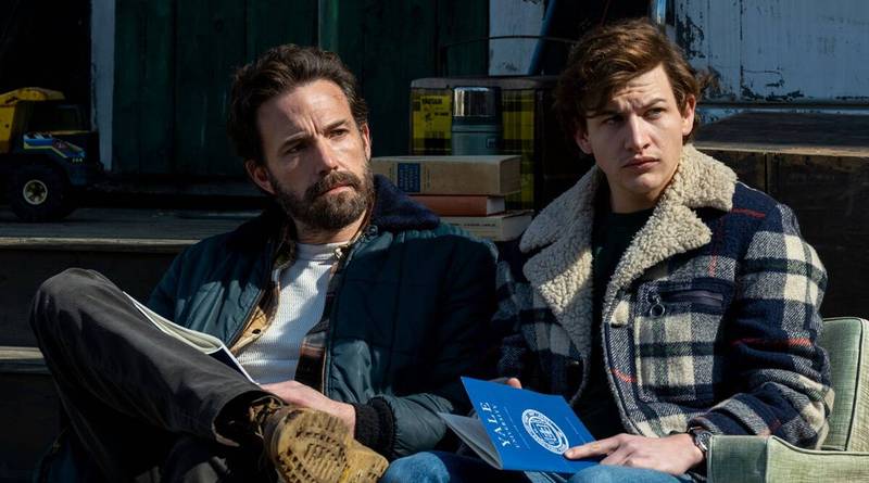 Ben Affleck stars as Uncle Charlie and Tye Sheridan as J R Moehringer in the adaptation of The Tender Bar, Moehringer's coming-of-age memoir. Photo: Amazon