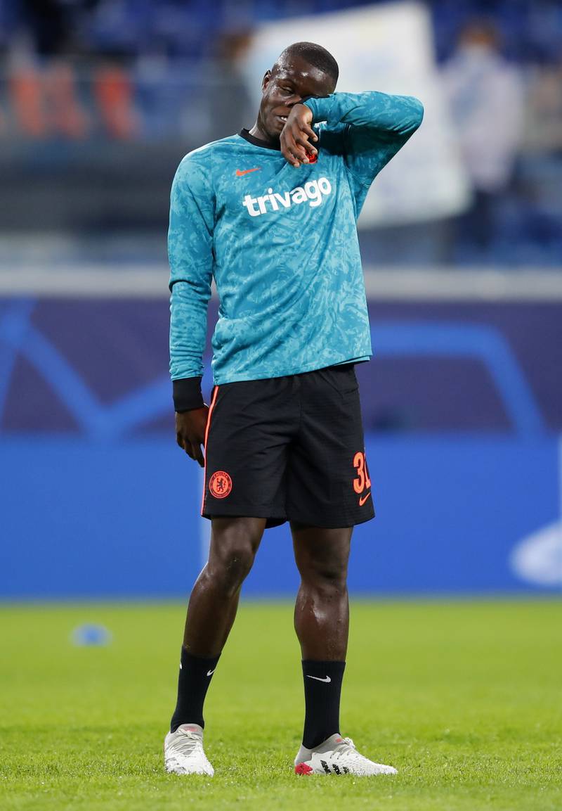 Malang Sarr – 6 With Chalobah out and Rudiger and Silva rested, the 22-year-old was handed his Champions League debut. He displayed good defending to stop Azmoun giving his side the lead again, but he didn’t always look comfortable. Reuters