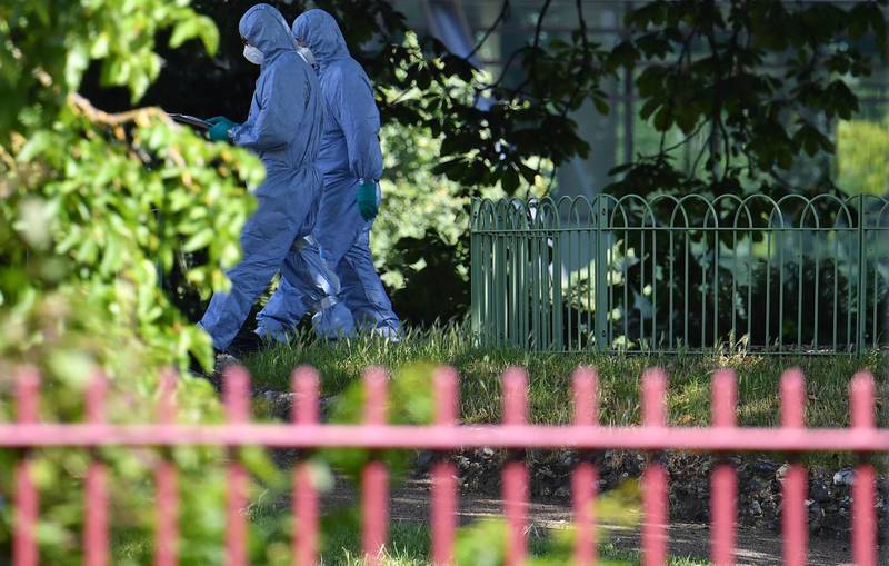 A suspect held on suspicion of stabbing three people to death in a British park at the weekend was known to the security services, media reported on Monday. AFP