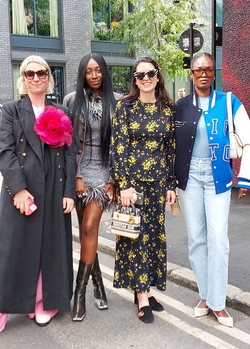 From baseball jacket to pink trousers - four women expressing their own style. 
