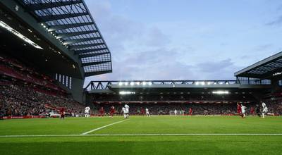 3. Liverpool, Anfield. Capacity 61,000 (after upgrade).