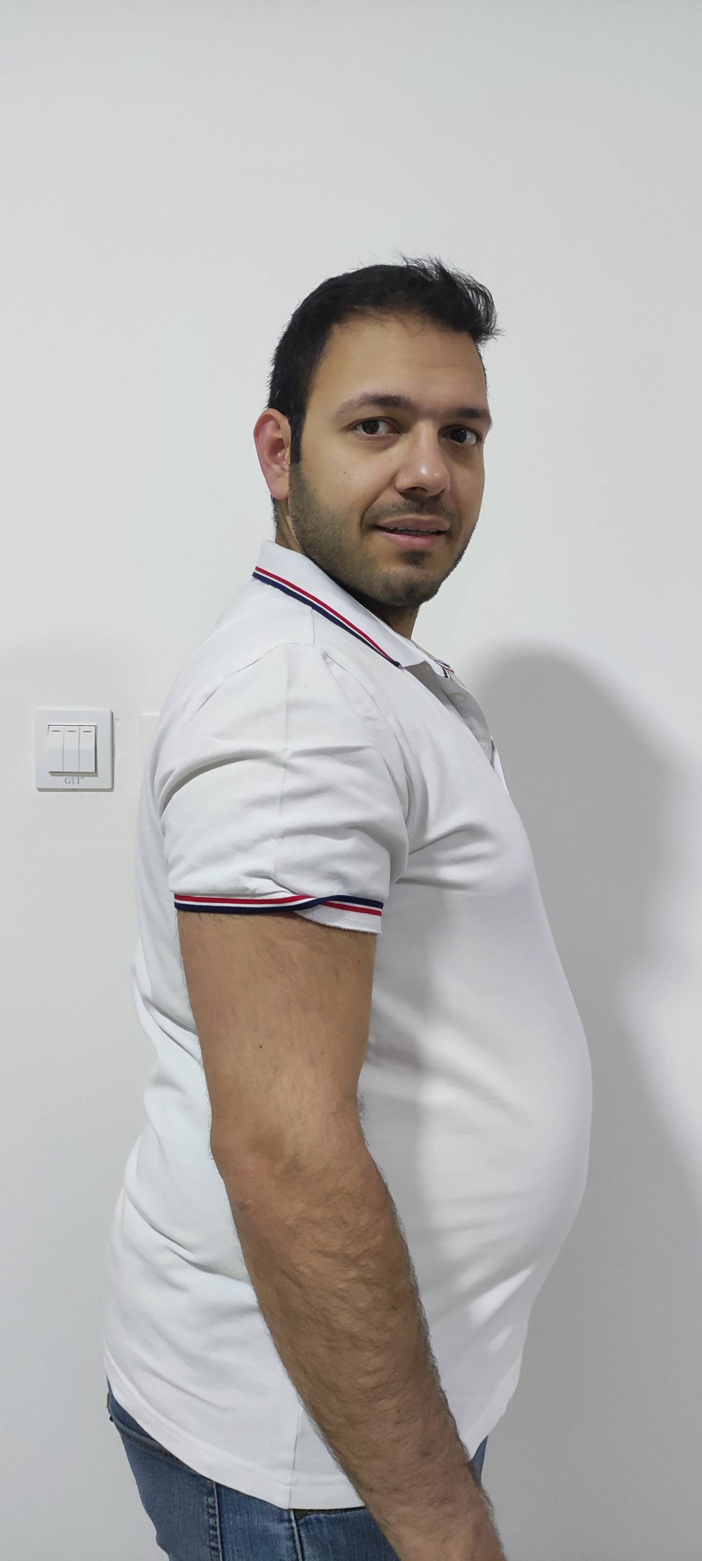 Dr Ferdaus Nalladaroo before his weight loss.