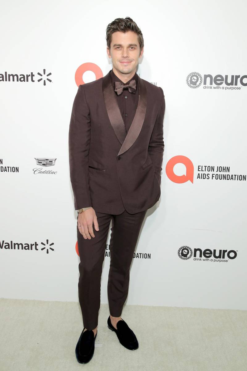 Antoni Porowski arrives at the 2020 Elton John Aids Foundation Oscar Viewing Party on Sunday, February 9, 2020, in California. AFP