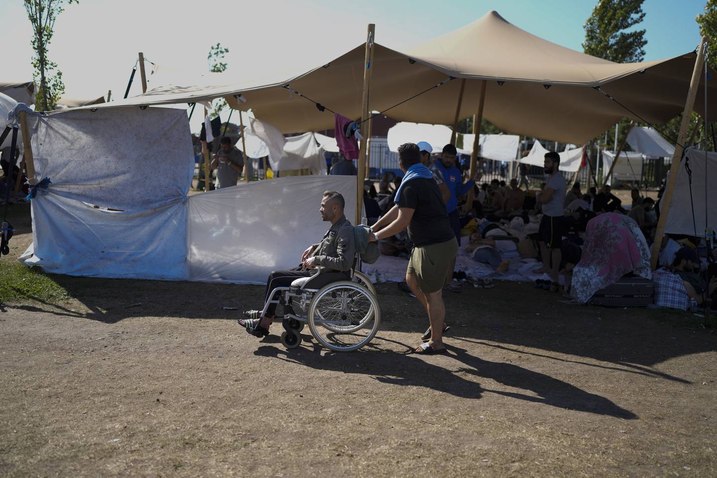MSF national director Judith Sargentini compared the situation to overcrowded migrant camps in Greece. AP