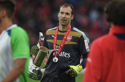 Petr Cech will face Chelsea for the first time in his career when Arsenal play his old club in Sunday's Community Shield. Will Oliver / EPA