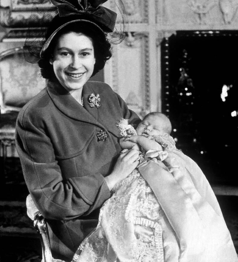 November 14, 1948: Princess Elizabeth gives birth to her eldest child Prince Charles. Getty