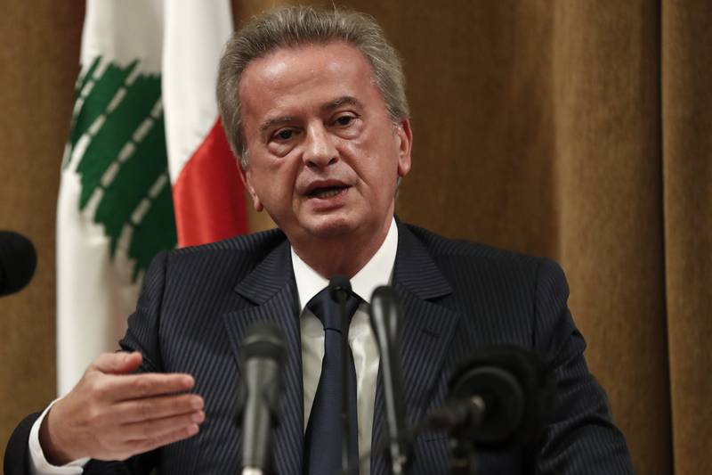 Riad Salameh has been the governor of Lebanon's central bank since 1993. AP
