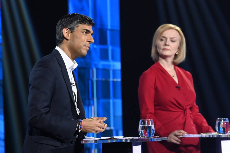 Rishi Sunak and Liz Truss were scrutinised by members of their own party as they battled to become leader of the Conservatives. PA