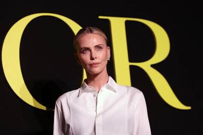 Academy Award-winning actress Charlize Theron ahead of the Dior show. Reuters 