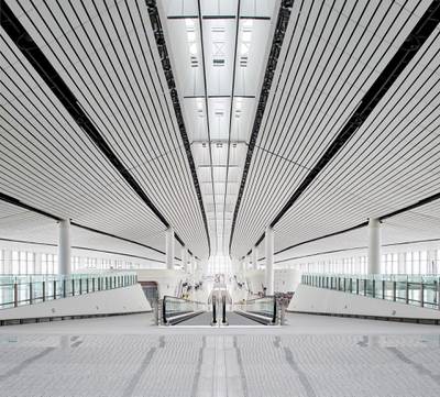 Beijing Daxing International Airport is made up of five connected concourses. Courtesy Hufton+Crow