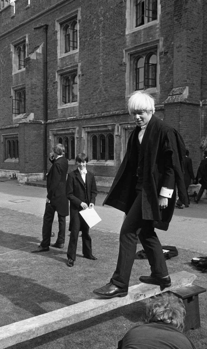 Boris Johnson in September 1979, at Eton School. Shutterstock 