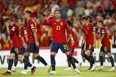 Ferran Torres scored twice in Spain's 6-0 win over Cyrpus in Euro 20204 qualifying. AP