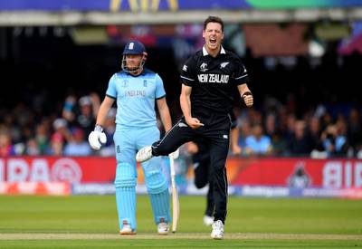 Matt Henry (7/10): Bowled a brilliant opening spell, taking the wicket of Jason Roy and essentially putting the brakes on England's run-scoring. A fighter at heart. Getty Images