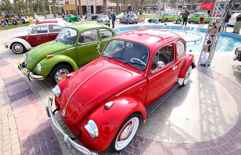 Fun, friendly and cool, Volkswagen Beetles were also on show.