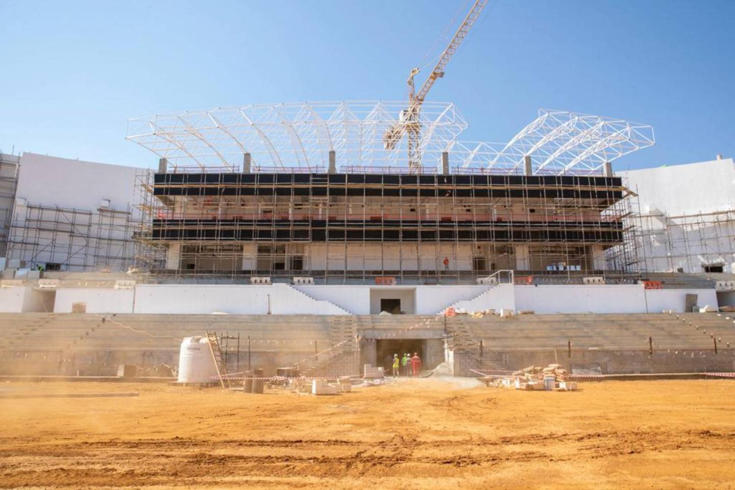 The Dibba Fujairah Sports Club Stadium project in Al Ras, Dibba Fujairah.