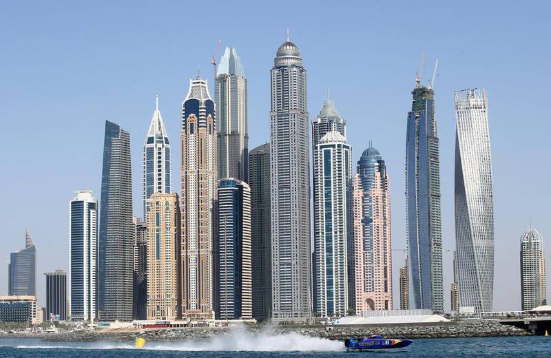 Apartment rents and sales prices in Dubai declined 8 per cent and 5 per cent respectively in 2019, according to JLL. Getty Images 