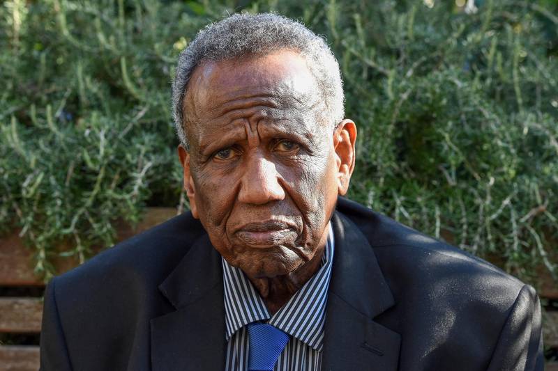 Image ©Licensed to i-Images Picture Agency. 26/02/2019. London, United Kingdom. Portraits of Mohamoud Ahmed.Portrait of Mohamoud Ahmed, former employee of the Qatar Embassy in London, where it is alleged he was physically and racially abused by a Qatari diplomat.Picture by Pete Maclaine / i-Images