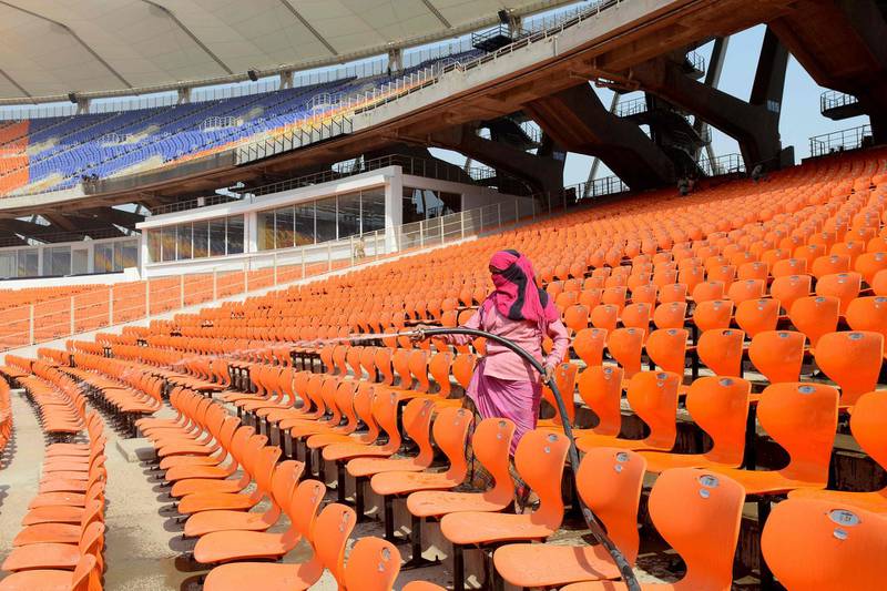 The Narendra Modi Stadium hosts the next two India-England Tests and five T20s. AFP