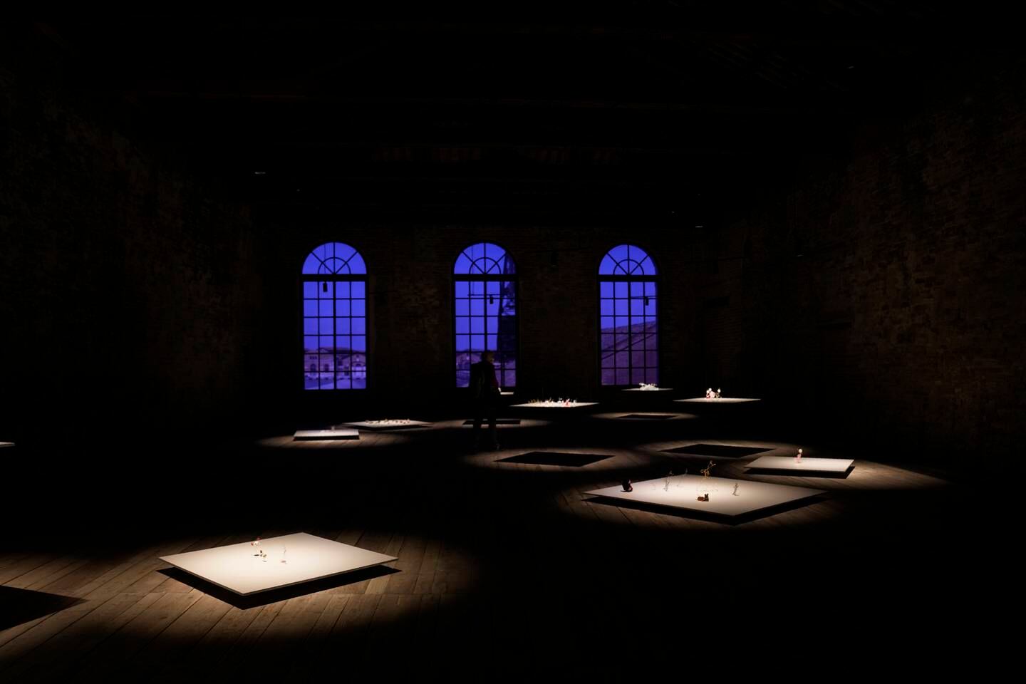 The installation Once Upon a Time by artist Fusun Onur at Turkey's pavilion at the 59th Venice Biennale. AP 